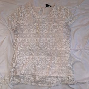 Cream lace blouse